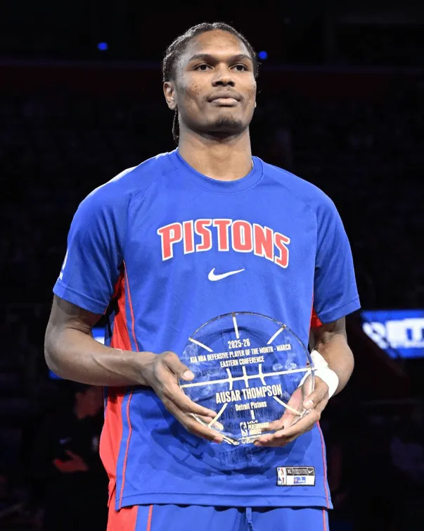 沙巴体育官方网站-防守悍将！活塞官方：恭喜奥萨尔当选东部月度最佳防守球员